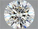 Natural Diamond 0.42 Carats, Round with Excellent Cut, J Color, VVS2 Clarity and Certified by GIA