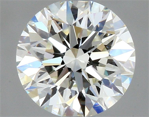 Picture of Natural Diamond 0.42 Carats, Round with Excellent Cut, J Color, VVS2 Clarity and Certified by GIA