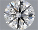 Natural Diamond 0.43 Carats, Round with Excellent Cut, K Color, VS2 Clarity and Certified by GIA