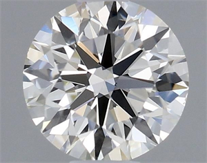 Picture of Natural Diamond 0.43 Carats, Round with Excellent Cut, K Color, VS2 Clarity and Certified by GIA