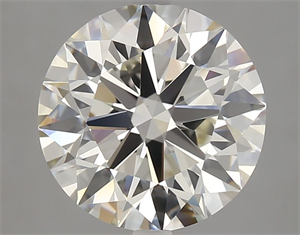 Picture of Natural Diamond 4.08 Carats, Round with Excellent Cut, K Color, VS1 Clarity and Certified by GIA