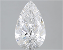 Natural Diamond 2.01 Carats, Pear with  Cut, D Color, VS2 Clarity and Certified by GIA