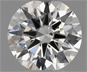 Natural Diamond 0.50 Carats, Round with Excellent Cut, J Color, SI2 Clarity and Certified by GIA