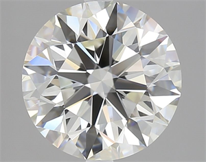 Picture of Natural Diamond 4.01 Carats, Round with Excellent Cut, I Color, SI1 Clarity and Certified by GIA