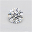 Natural Diamond 0.41 Carats, Round with Excellent Cut, E Color, SI2 Clarity and Certified by GIA