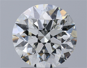 Picture of Natural Diamond 1.90 Carats, Round with Excellent Cut, H Color, VS2 Clarity and Certified by GIA