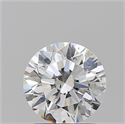 Natural Diamond 1.70 Carats, Round with Excellent Cut, F Color, SI1 Clarity and Certified by GIA