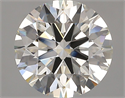 Natural Diamond 3.01 Carats, Round with Excellent Cut, K Color, SI1 Clarity and Certified by GIA