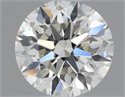 Natural Diamond 0.41 Carats, Round with Excellent Cut, H Color, VS1 Clarity and Certified by IGI