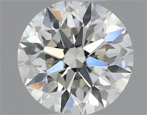 Picture of Natural Diamond 0.41 Carats, Round with Excellent Cut, H Color, VS1 Clarity and Certified by IGI