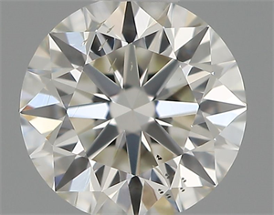 Picture of Natural Diamond 0.50 Carats, Round with Excellent Cut, H Color, VS2 Clarity and Certified by IGI