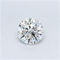 Natural Diamond 0.40 Carats, Round with Excellent Cut, I Color, SI2 Clarity and Certified by GIA