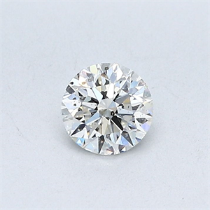 Picture of Natural Diamond 0.40 Carats, Round with Excellent Cut, I Color, SI2 Clarity and Certified by GIA