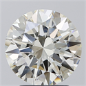 Natural Diamond 3.01 Carats, Round with Excellent Cut, I Color, SI1 Clarity and Certified by IGI