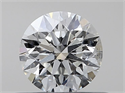 Natural Diamond 0.40 Carats, Round with Excellent Cut, H Color, I1 Clarity and Certified by GIA