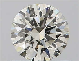 Picture of Natural Diamond 0.52 Carats, Round with Excellent Cut, K Color, VVS1 Clarity and Certified by GIA