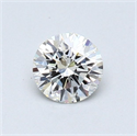 Natural Diamond 0.45 Carats, Round with Excellent Cut, J Color, VVS1 Clarity and Certified by GIA