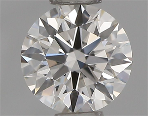 Picture of Natural Diamond 0.43 Carats, Round with Excellent Cut, G Color, IF Clarity and Certified by IGI