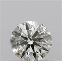 Natural Diamond 0.41 Carats, Round with Excellent Cut, K Color, SI2 Clarity and Certified by IGI