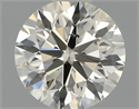 Natural Diamond 0.52 Carats, Round with Excellent Cut, I Color, SI1 Clarity and Certified by IGI