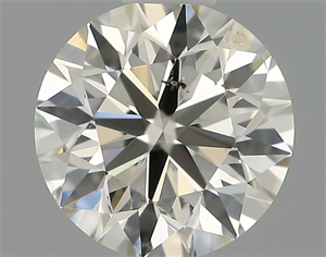 Picture of Natural Diamond 0.52 Carats, Round with Excellent Cut, I Color, SI1 Clarity and Certified by IGI