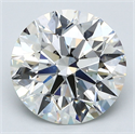 Natural Diamond 4.26 Carats, Round with Excellent Cut, I Color, SI1 Clarity and Certified by GIA