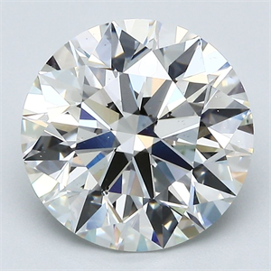 Picture of Natural Diamond 4.26 Carats, Round with Excellent Cut, I Color, SI1 Clarity and Certified by GIA