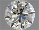 Natural Diamond 0.50 Carats, Round with Good Cut, H Color, VVS1 Clarity and Certified by IGI