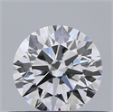 Natural Diamond 0.40 Carats, Round with Excellent Cut, D Color, VS1 Clarity and Certified by GIA