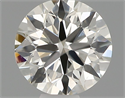 Natural Diamond 0.40 Carats, Round with Excellent Cut, H Color, VS2 Clarity and Certified by IGI