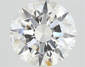 Picture of Natural Diamond 4.11 Carats, Round with Excellent Cut, H Color, SI1 Clarity and Certified by GIA