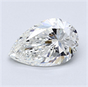 Natural Diamond 1.80 Carats, Pear with  Cut, G Color, VS2 Clarity and Certified by GIA