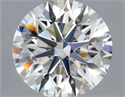 Natural Diamond 0.42 Carats, Round with Excellent Cut, J Color, IF Clarity and Certified by GIA