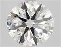 Natural Diamond 2.31 Carats, Round with Excellent Cut, H Color, VVS2 Clarity and Certified by GIA