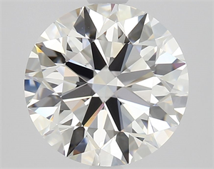 Picture of Natural Diamond 2.31 Carats, Round with Excellent Cut, H Color, VVS2 Clarity and Certified by GIA