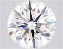 Natural Diamond 3.80 Carats, Round with Excellent Cut, J Color, VVS2 Clarity and Certified by GIA