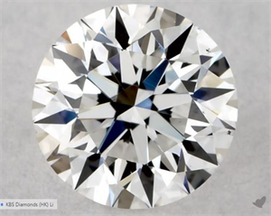 Picture of Natural Diamond 0.42 Carats, Round with Excellent Cut, E Color, VS2 Clarity and Certified by GIA