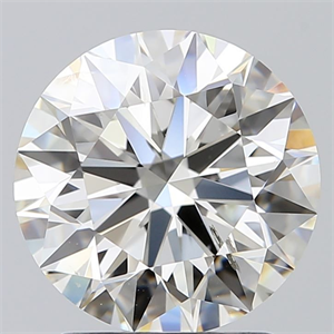 Picture of Natural Diamond 2.01 Carats, Round with Excellent Cut, I Color, SI2 Clarity and Certified by GIA