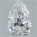 Natural Diamond 1.01 Carats, Pear with  Cut, E Color, VS2 Clarity and Certified by GIA