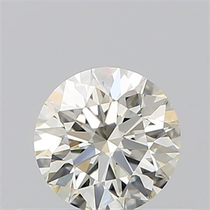 Picture of Natural Diamond 0.40 Carats, Round with Excellent Cut, K Color, VS1 Clarity and Certified by GIA