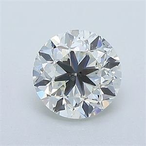 Picture of Natural Diamond 0.70 Carats, Round with Good Cut, J Color, SI1 Clarity and Certified by GIA