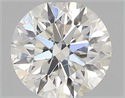 Natural Diamond 0.42 Carats, Round with Excellent Cut, H Color, SI1 Clarity and Certified by GIA