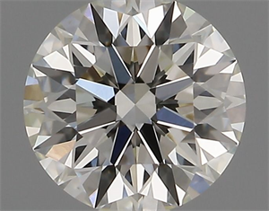 Picture of Natural Diamond 0.51 Carats, Round with Excellent Cut, J Color, VS1 Clarity and Certified by GIA