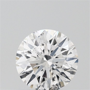 Picture of Natural Diamond 0.43 Carats, Round with Excellent Cut, D Color, I1 Clarity and Certified by GIA