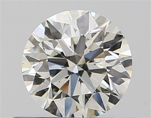 Picture of Natural Diamond 0.50 Carats, Round with Excellent Cut, J Color, SI1 Clarity and Certified by GIA