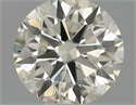 Natural Diamond 0.40 Carats, Round with Excellent Cut, K Color, SI2 Clarity and Certified by IGI