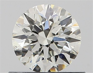 Picture of Natural Diamond 0.54 Carats, Round with Excellent Cut, I Color, SI2 Clarity and Certified by GIA