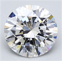 Natural Diamond 3.01 Carats, Round with Excellent Cut, E Color, SI1 Clarity and Certified by GIA