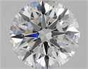 Natural Diamond 1.40 Carats, Round with Excellent Cut, D Color, VS1 Clarity and Certified by GIA