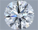 Natural Diamond 1.40 Carats, Round with Excellent Cut, G Color, VVS2 Clarity and Certified by IGI